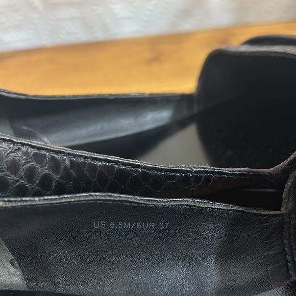 Vince Mason Black Leather Flats 6.5 - Picture 3 of 10